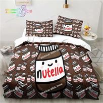 Nutella Raštas Animacinis Patalynės Komplektas Viengulis Dvigulis Pilnas Karalienės Karaliaus Dydis Patalynės Komplektas Suaugusiųjų Vaikų Miegamojo Patalynė Dovana 200x200cm