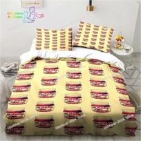 Nutella Raštas Animacinis Patalynės Komplektas Viengulis Dvigulis Pilnas Karalienės Karaliaus Dydis Patalynės Komplektas Suaugusiųjų Vaikų Miegamojo Patalynė Dovana 135x200cm beige