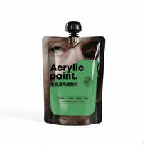 Acrylic Paint, Matte, Pouch, Strong Adhesion, For Art Students, Waterproof, Green black