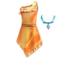 Vaikų animacinis Cosplay princesės suknelė Mergaitėms Helovinas Karnavalas Persirengimo vakarėlio drabužiai Vaikų scenos pasirodymų kostiumai 100cm orange