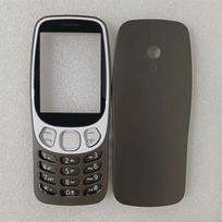 Skirta Nokia 3210 4G (2024 m) Pilnas mobiliojo telefono korpuso dangtelis + Angliškos klaviatūros atsarginės dalys Black (A) gray