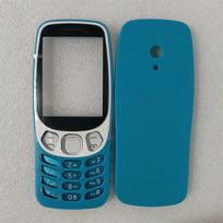Skirta Nokia 3210 4G (2024 m) Pilnas mobiliojo telefono korpuso dangtelis + Angliškos klaviatūros atsarginės dalys Blue (A)