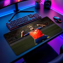 Lamine Yamal Futbolo Raštas Pelės Kilimėlis Ne?Neslystantis guminis pagrindas žaidimų pelės kilimėlis stalui, biurui, namams 30cmx60cm（11.8x23.6inch）