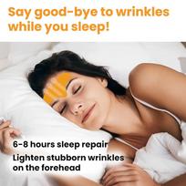 10 Pcs Forehead Wrinkle Patch Anti-Wrinkle Face Pads with Hydrolyzed Collagen, Multipurpose Anti-Aging Forehead Mask for Men & Women black