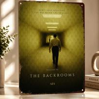 The Backrooms Filmo D Tekstūros Spausdintas Plakatas Individualus Vintažinis Metalo Skardos Plokštės Ženklas Sienų Menui Moderniai Namų Dekoruoti Kambario Dekoras 20x30cm（7.8x11.8inch） brown