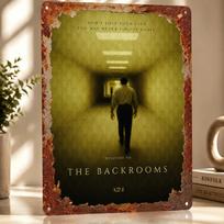 The Backrooms Filmo D Tekstūros Spausdintas Plakatas Individualus Vintažinis Metalo Skardos Plokštės Ženklas Sienų Menui Moderniai Namų Dekoruoti Kambario Dekoras 20x30cm（7.8x11.8inch）