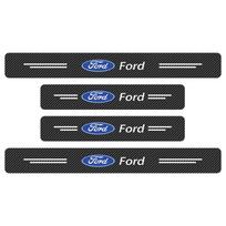 Automobilio slenksčio apsauginė lipdukas Durų slenkstis Anti-Scratch Aksesuarai Ford Escape Kuga Mondeo Ecosport Fiesta Focus 2 3 MK1 MK2 gray