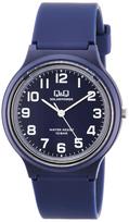 Citizen Q&Q E04A-003VK Solar Analog Watch, Navy, 10 ATM Water Resistant, Urethane Band, Battery-Free mėlyna