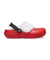Crocs Classic Lined Santa Clogs - Varsity Red/Multi / 210933-6We Multi/265 white