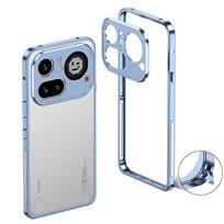Nuimama sagties dėklas Nothing Phone 4A Nothing Phone 4A Pro Aliuminio lydinio Metalinis rėmelis Bamperis Kameros apsauginis dangtelis white