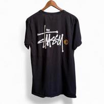 Vintažiniai Y2K Stussy Riedlentės Logotipo Išblukę Vyriški M Streetwear Marškinėliai Unisex T-shirt S black