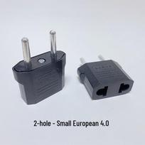 Universal Plug Adapter: Euro/US to AU/UK/Israel/German Standard Conversion Adapter black