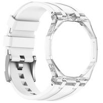 Modifikacijos silikoninis sportinis dirželis Swatch X AP Royal Pop kišeniniam laikrodžiui vyrams ir moterims White-12 white