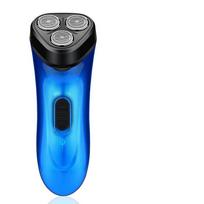 Naujas elektrinis skustuvas USB įkraunamas skustuvas Vyriškas nešiojamas skustuvas trijų galvų skustuvas 1set mėlyna