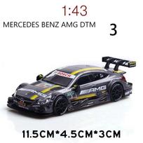 1/43 Scale Benz AMG C63 DTM dyzelinio automobilio modelio žaislas, patraukiama atgal žaislinė transporto priemonė vaikams, mažiems berniukams, mergaitėms, dovanų kolekcija #3 gray