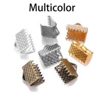 50 vnt/sl. Cove Užsegimai Laido galo dangteliai Styga juostelė odinė segtukas karoliai apyrankės jungtis papuošalų gamybos reikmenims 10mm x 50pcs gray