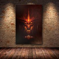 Drobės žaidimo plakatas Diablo 3 HD paveikslėliai Meniniai paveikslai Drobės menas namų dekorui Tapyba sienų dailė 40cm×60cm NoFrame