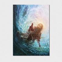 Jėzaus Kristaus drobės spaudiniai Plakatas Biblijos eilėraštis Religija Jėzaus siena Meno puošmena Tapyba Dievo paveikslas gyvenamojo kambario namų dekoravimui 60cm×100cm NoFrame