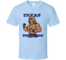 Texas Tornado Kerry Von Erich Retro Wrestling Unisex T-shirt Shit XXXXL brown