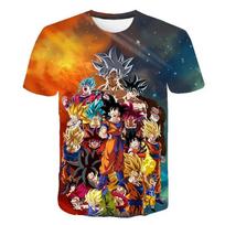 2023 m. Vaikiški animaciniai marškinėliai Vaikiški Dragon Ball Z marškinėliai Vaikiški anime drabužiai 3–14 metų kūdikiams trumpomis rankovėmis Kids Height 150 cm orange