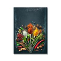 Virtuvės Grūdai Prieskoniai Šaukštas Paprikos Maisto Nuotraukos Sienų Menas Drobės Tapyba Plakatai Moderniems Namams Virtuvės Sienų Muralis Cuadros 60x80cm No Framed