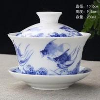 Kiniškas rankomis tapytas kungfu arbatos rinkinys, Dehua arbatos turinas, baltas porcelianas, Gaiwan, kelioninis puodų rinkinys, greitas puodelis, aukštos kokybės white