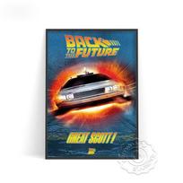 Classic Back to the Future Movie Vintage Posters and Prints Wall Art Abstract Picture Canvas Painting for Living Room Home Decor No Frame 21*30cm No Frame gray