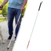 Aklųjų lazdelė-vaikštynė sulankstoma senjorams lengvos aliuminio lydinio žygio lazda 4 sekcijų 112 cm 5 Section 119cm blue