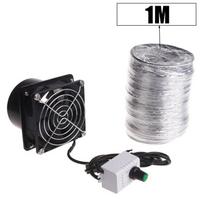 Dūmų sugėriklis Dūmų ištraukimo ventiliatorius Vamzdis, Ortakis Ištraukimo ventiliatorius USB Reguliuojamas greitis Fan plus 1m pipe