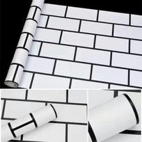 Plytų Tapetai Lipdukai Lipdukai Miegamajam Dirbtinės Plytos Virtuvės Spintelėms Namų Dekoras Sienų Lipdukai Papel De Parede Lipdukai Muraux 45cmX1m black