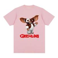 Unisex Gremlins Gizmo Kawaii marškinėliai moterims su apvalia iškirpte Nauji marškinėliai Marškinėliai Moteriški topai Grafiniai marškinėliai Moteriški drabužiai L brown