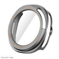 Dėklas Samsung Galaxy Watch 8 Classic Priedai Grūdinto stiklo ekrano apsauga Buferis Galaxy Watch 8 Classic 46mm PC Dangtelis Watch 8 classic gray