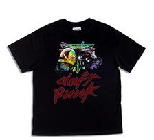 2024 Daft Punk TShirt Summer Men Cotton Tops Tees Women Casual Clothing Unisex Women Fashion Solid Color Short Sleeve Streetwear 2XL black