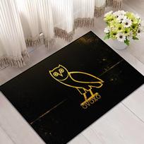 Drake O-OVO o-Pelėda Durų kilimėlis Sveikinimo įėjimas Balkonas Vonios kambario grindys Neslystantis kilimėlis Miegamojo kilimas Namų dekoracija 40*120cm