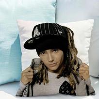 45x45 Tom Kaulitz Pagalvės Užvalkalai Dvipusis Spausdinimas Sofos Komplektai Twin Dydžio Patalynė Dekoratyvinės Pagalvės Svetainei Pagalvė 12x12Inch black