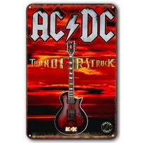 AC DC Vintažinė Sunkaus Metalo Muzika Šaunus Klasikinio Roko Grupės Metalinis Skardinis Ženklas Namams Restoranui Kavinei Barui Meno Sienų Dekoravimas Dovanos 20x30cm（7.8x11.8inch） gray