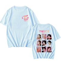 Twice Gounp Marškinėliai Y2k Mada Gatvės apranga Moterys Vyrai Marškinėliai Medvilniniai Vasariniai Trumpomis Rankovėmis Kpop Ready To Be Viršūnės Gatvės apranga XXL mėlyna