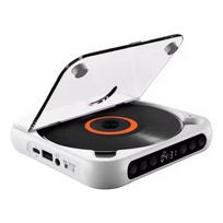 KC-918 CD grotuvas Nešiojamas Bluetooth muzikos grotuvas CD grotuvas Apsauginis dangtelis nuo dulkių 6 režimai A-B kartojimas Laikmatis su nuotolinio valdymo pultu CD Player balta