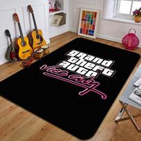 G-Grand Theft Auto Spausdinamas kilimas Madingas jogos kilimėlis Miegamojo dekoratyvinis kilimas Svetainės dekoratyvinis grindų kilimėlis Gimtadienio dovana 40x60cm brown