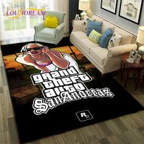 GTA 3D žaidimai Grand Theft Auto žaidėjo kilimas kilimėlis namams svetainei miegamajam sofai durų kilimėlis dekoras, vaikiškas kilimas neslystantis grindų kilimėlis 40x60cm