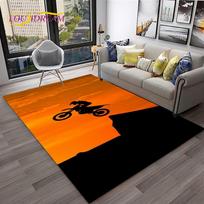 Lenktyninio Motociklo Off Road Motociklo Kilimas Kilimas Namų Svetainei Miegamajam Sofai Durų Kilimėlis Dekoras, Vaikų Žaidimų Zonos Kilimas Neslystantis Grindų Kilimėlis 80x120cm