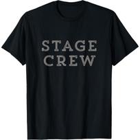 Stage Crew Plain Dark Print Backstage Theater T-Shirt T-Shirt XXXXXL juoda