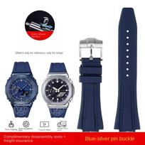 Guminis laikrodžio dirželis Casio G-SHOCK laikrodžiui GM-2100 GA-2100 GA-2110 GM-5600 Su greito atsegimo mechanizmu Laikrodžio apyrankė GA2100 Sportinis silikoninis apyrankė 16mm gray