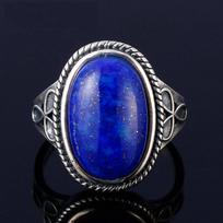 S925 sidabro natūralaus didelio ovalo natūralaus lapis lazurito žiedas moterims vyrams dovana vintažinis didelis žiedas prabangi bižuterija 10 blue
