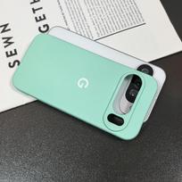 Google Pixel 10 9 8 7 6 Pro XL A dėklas Šilkinis silikonas Švelnus prisilietimas Atsparus smūgiams Apsauginis galinis dangtelis Coque Pixel 10Pro šviesiai žydros spalvos