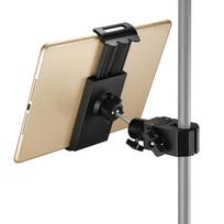 Universalus planšetės laikiklis 360 laipsnių pasukamas mikrofono stovas NAUJAS natų laikiklis Vloggingui tablet beige