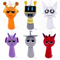 Sprunki Plush Playthings Sprunki Plush Doll Sprunki Games Cartoon Pillow Children Birthday Gifts Stuffed Dolls Christmas Gift Idea orange