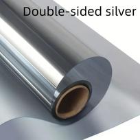 3 Mil Storio Saulės Izoliacinė Langų Plėvelė - UV Apsauga Vienpusis Privatumas Lengvai Lipinama Premium cm300cm23.6in118.1in gray