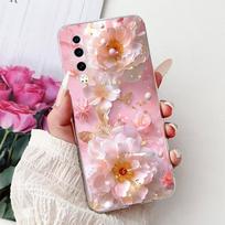 Skirta Huawei P30 dėklas P30 Pro dangtelis ELE-L29 ELE-L04 VOG-L29 VOG-L09 Madingas gėlių minkšto silikono buferis Skirta HuaweiP30 P30Pro Coque Huawei P30