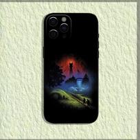L-Žiedų Valdovas Telefonų Dėklas Skirtas iPhone 16,15,14,13,12,11,Pro,X,XS,Max,XR,Plus,Mini Minkštas Juodas Dangtelis iPhone15promax black